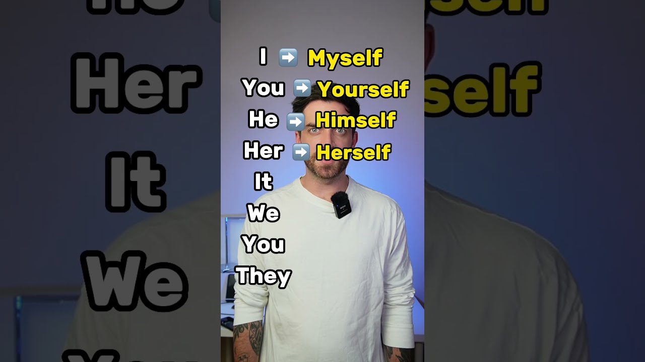 Reflexive Pronouns In English