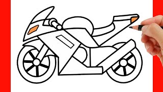 HOW TO DRAW A MOTORCYCLE EASY screenshot 3