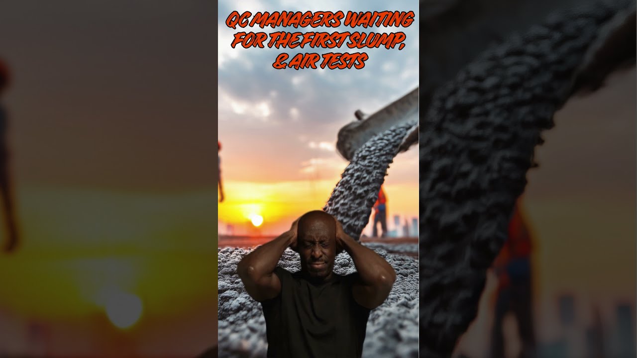 Construction Concrete Pours and Quality Control Tests