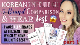 5-Brand Korean Semi-Cured Gel Nails Test - I Wore Ohora, Dashing Diva Glaze, Zinipin, UUUUU & Edgeu!