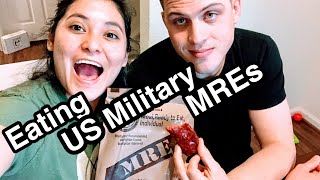 Eating US Military MREs | how to eat an MRE | what comes in a US Military MRE | Meal Ready to Eat