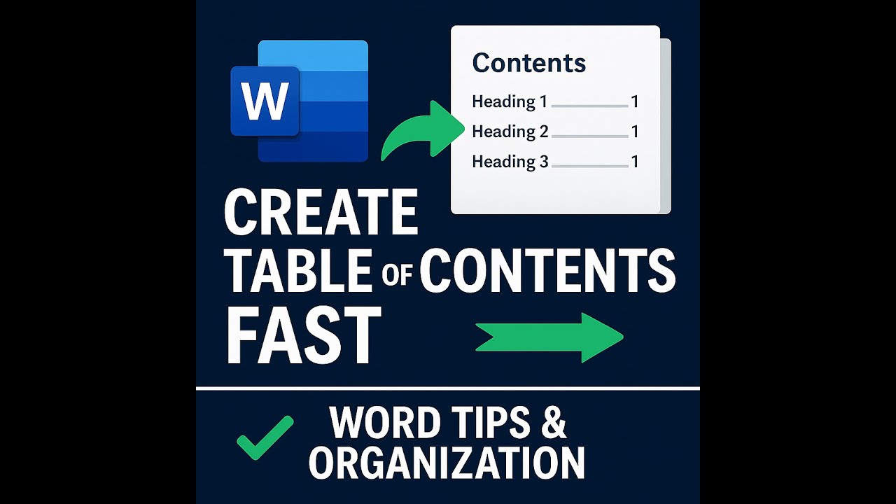 🛠️Creating Tables of Contents in Microsoft Word