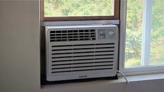 Installing an air conditioner in a sliding window