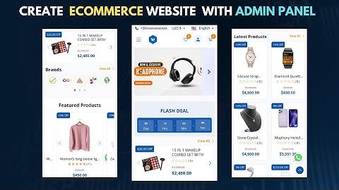 Create Ecommerce Website For Your Store With Admin Panel  || 6Valley Ecommerce Script
