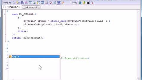 EmEditor Text Editor Word Complete Plug-in Feature