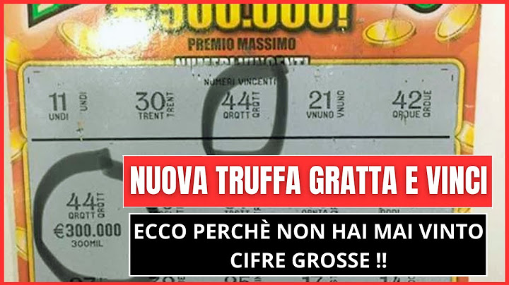 ATTENZIONE truffa dei gratta e vinci: ecco perché NON hai mai vinto cifre grosse