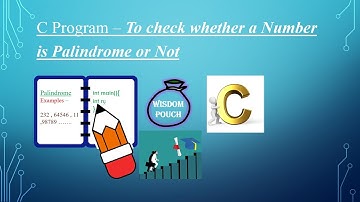 C Program - To check whether a Number is Palindrome or Not