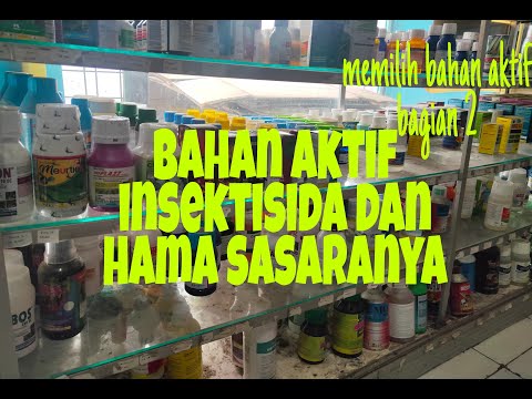 Bahan aktif Insektisida dan hama sasarannya 