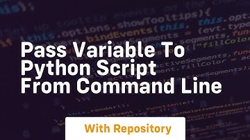 pass variable to python script from command line