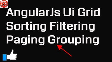 AngularJs Ui Grid Sorting Filtering Paging Grouping || ui grid Template Examples