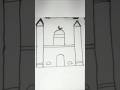 easy masjid drawing😱🕌#drawing #trending🔥#shorts