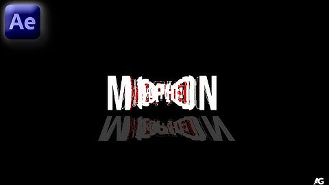 Text Displacement Typography in Adobe After Effects - After Effects Tutorial - No Plugins.