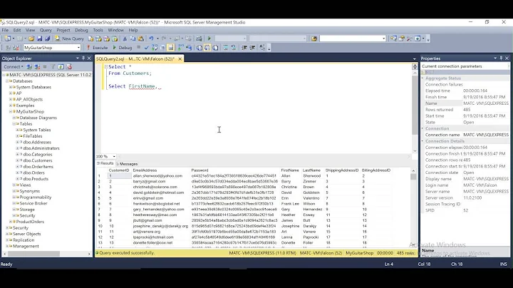 Writing your first SQL queries in SQL Server