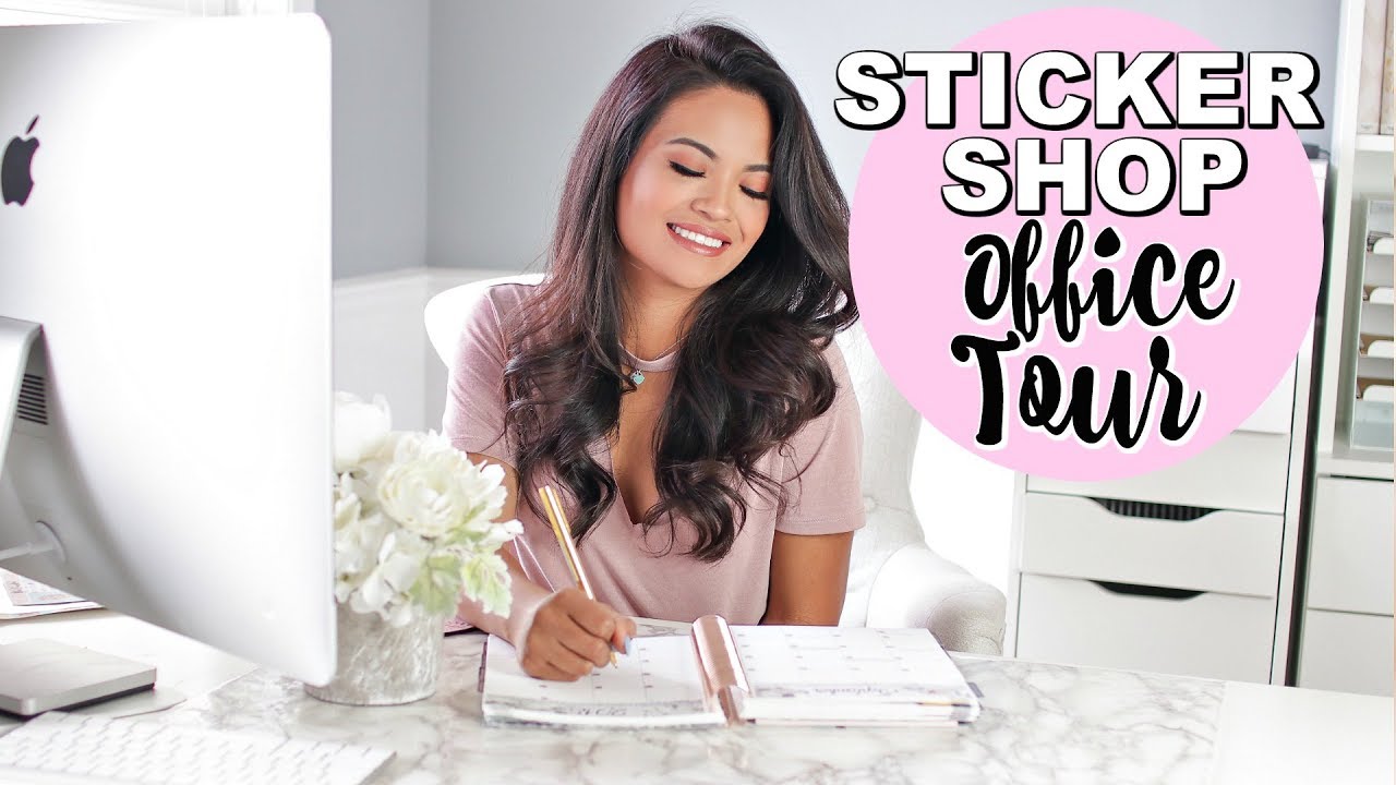 ETSY STICKER SHOP OFFICE TOUR AND SET UP | BelindasLife
