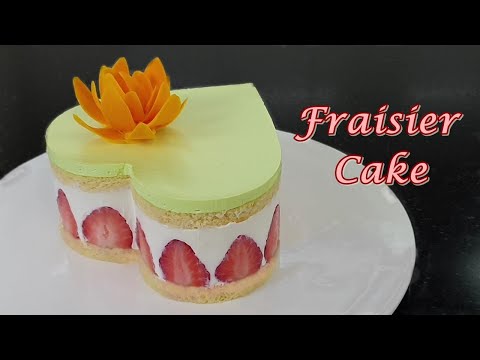 [ENG SUB] 딸기 프레지에 케이크 만들기/NO젤라틴/부드럽고 상큼한 요거트 크림/Strawberry Fraisier Cake Recipe/ASMR