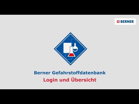 Berner Gefahrstoffdatenbank | #1: Login und Übersicht