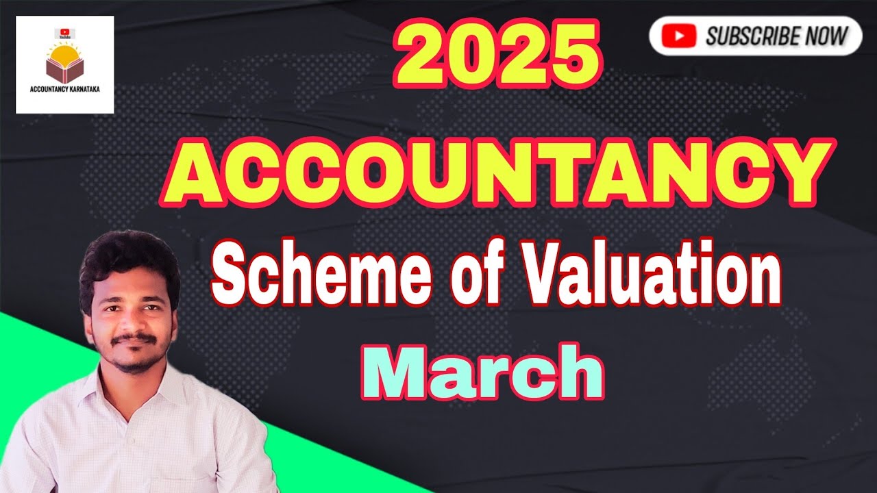 2025 Accountancy Scheme of Valuation 2 puc annual exam Karnataka - YouTube