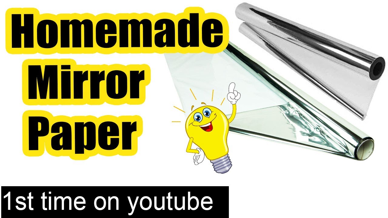 Homemade mirror paper, how to make mirror paper at home, #mirrorpaper