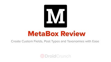 Metabox Review | Create Custom Fields, Post Types and Taxonomies with Ease