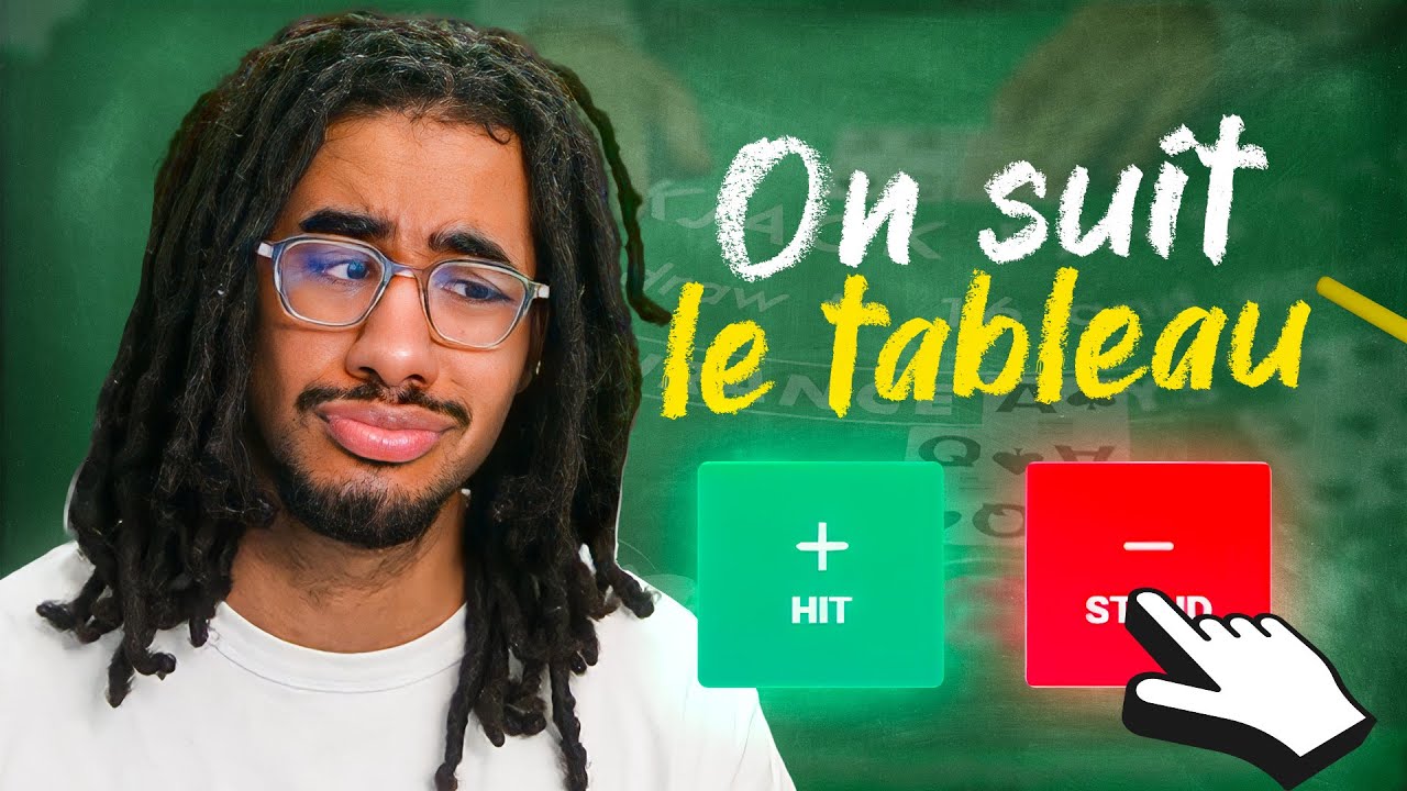 J'AI SUIVI LE TABLEAU DE BLACKJACK POUR BATTRE LE CASINO