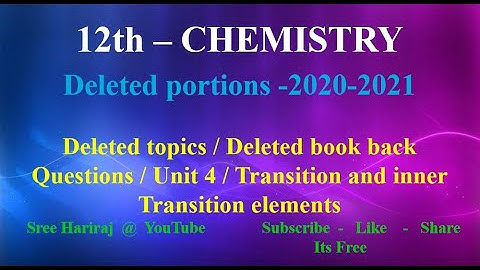 Deleted topics / Deleted book back Questions / Unit 4/Transition and inner Transition elements/20-21