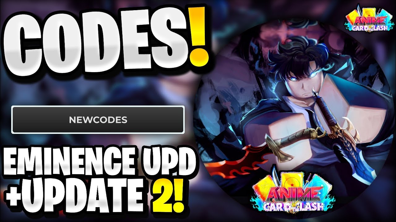 🤯*NEW* All Working UPDATE 2 CODES FOR ANIME CARD CLASH! ROBLOX