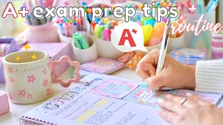 Exam study routine to always get A+ ✨💯 exam tips