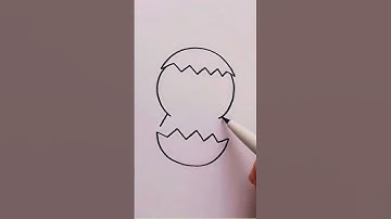 Menggambar anak ayam lucu #shortvideo #shorts