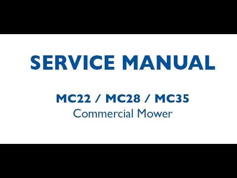 New Holland MC22 / MC28 / MC35 Commercial Mower - Workshop Manual