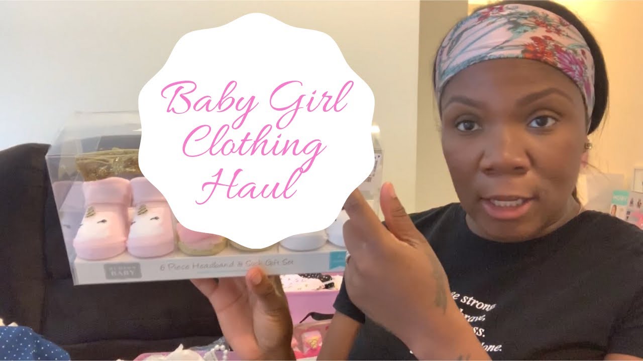 BABY GIRL CLOTHING HAUL ! CARTERS WISH BURLINGTON YouTube