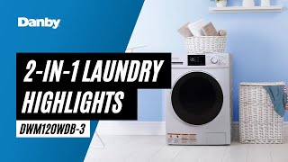 Danby® 2.7 Cu. Ft. White All-In-One Ventless Washer Dryer Combo