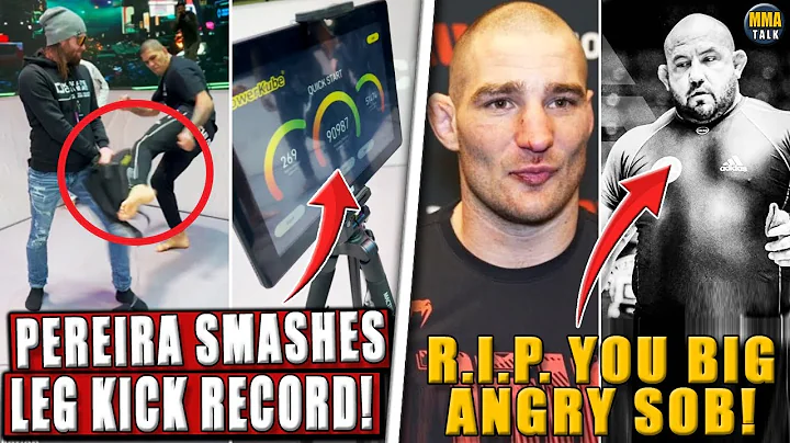 Alex Pereira SMASHES leg kick RECORD! Strickland P...