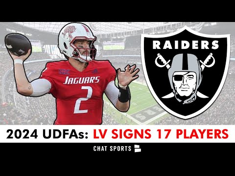 Raiders UDFA Tracker: Las Vegas Raiders Sign These UDFAs After The 2024 NFL Draft Ft. Carter Bradley