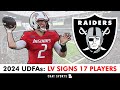 Raiders udfa tracker las vegas raiders sign these udfas after the 2024 nfl draft ft carter bradley