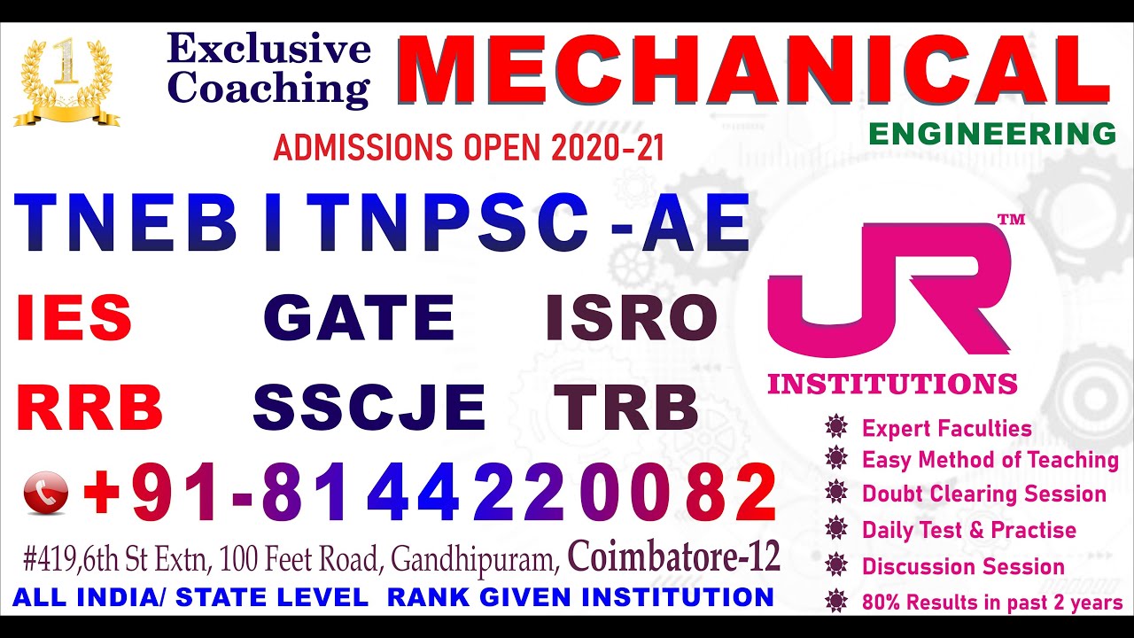 TNEB AE TANGEDCO AE MECHANICAL INTRO CLASS / coaching class for TNEB AE / TANGEDCO AE