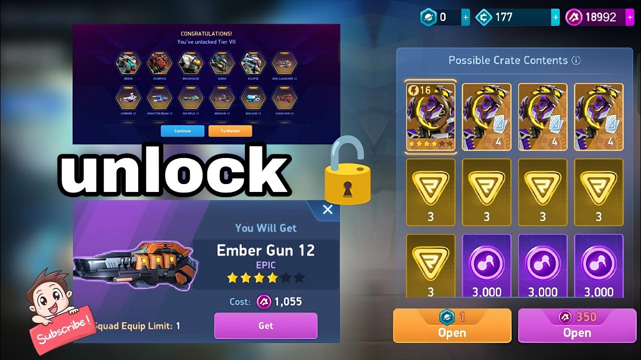 Unlock ember gun 12 unlock tier 7 