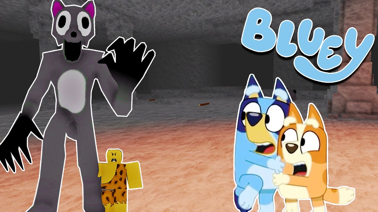 BLUEY y BINGO ATRAPADAS en la CUEVA 99 DIAS | Las Aventuras de BLUEY en ROBLOX!