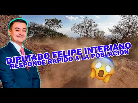 Diputado FELIPE INTERIANO responde rapidamente ante una peticion de la poblacion de metapan