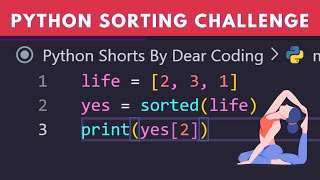Python SORTED() FUNCTION #python #coding #programming