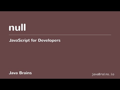 Video: Wat is die tipe nul in JavaScript?