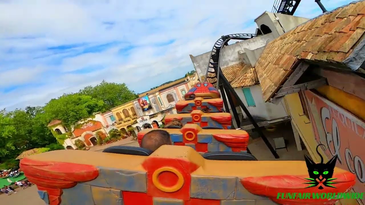 Epic Indoor Coaster HURACAN Onride POV at Bellewaerde Park 2024 🇧🇪