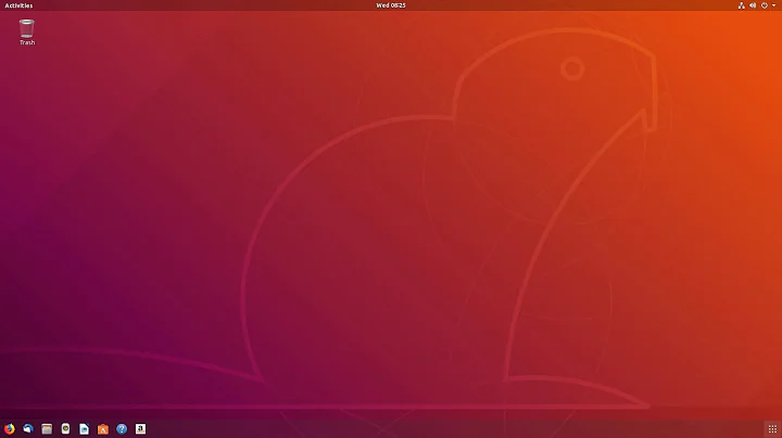 set Show Application Button on Top in Ubuntu 18.04