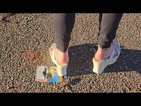 Hotwheels crushed in wedged sandals #asmrcrush #asmrstomp #modelcarcrush #asmrcrunch #asmrsounds