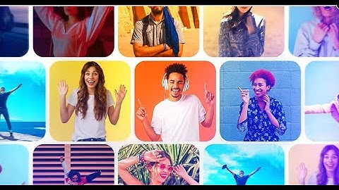 Dynamic Slideshow l Mosaic Logo Reveal | After effects templates free