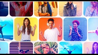 Dynamic Slideshow l Mosaic Logo Reveal | After effects templates free
