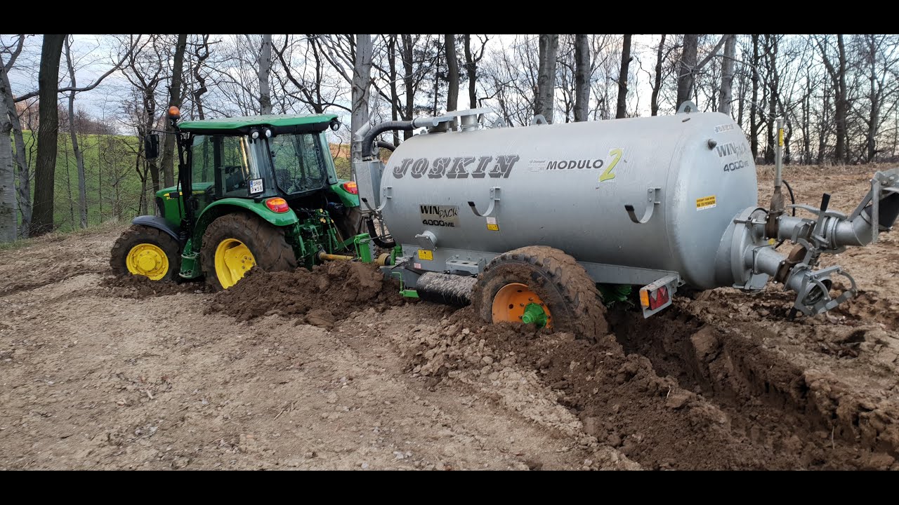 Gnojowica 2020 WTOPA 2X John Deere Mega Akcja YouTube