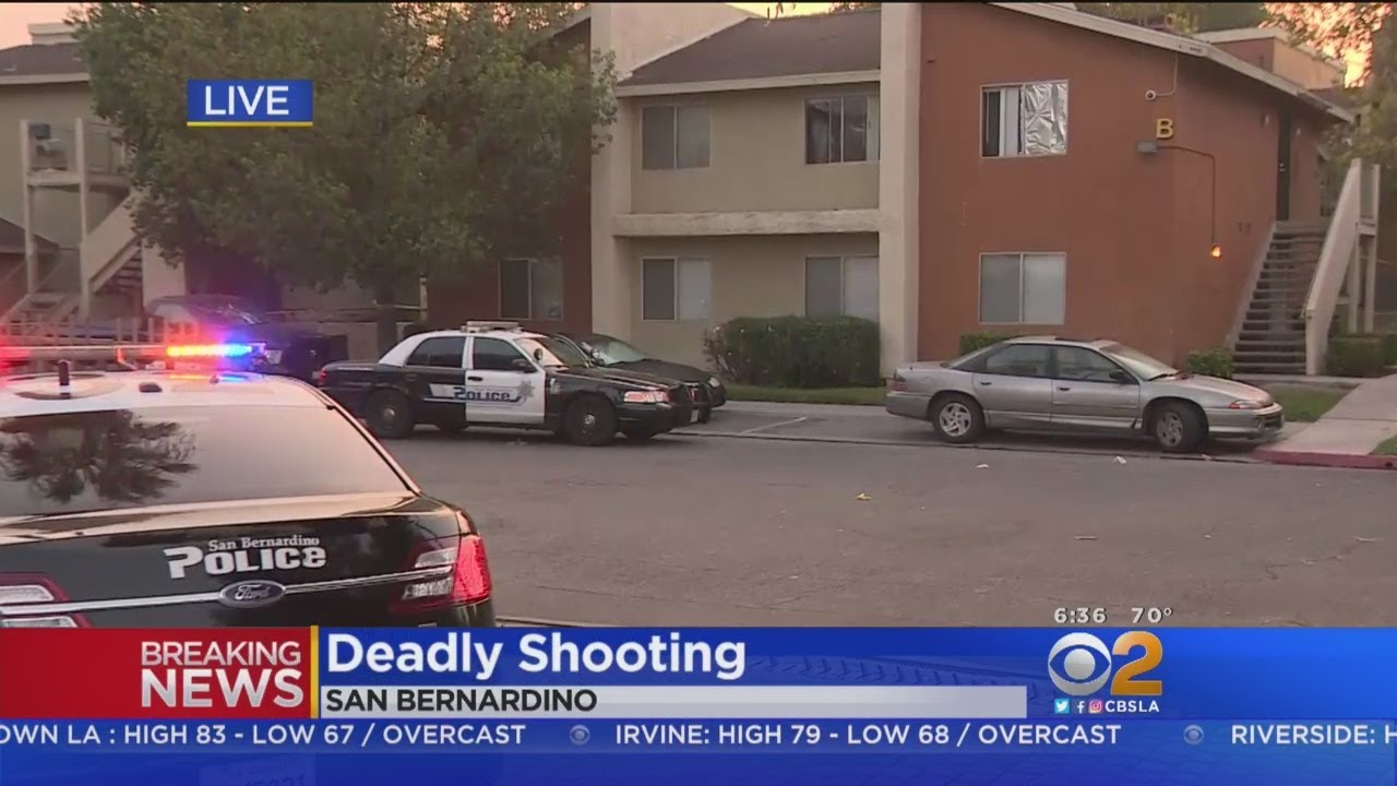 Gunman Sought In Slaying At San Bernardino Apartment Complex - YouTube