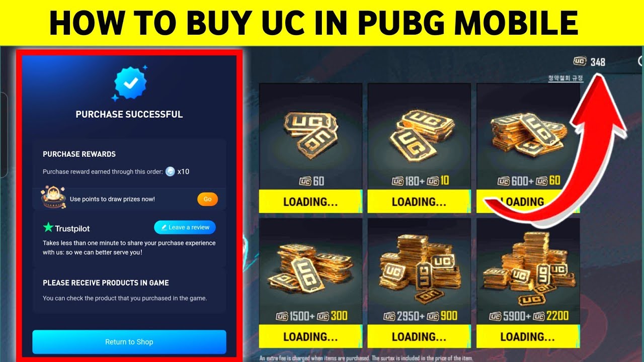 How To Buy UC In PUBG MOBILE | Midasbuy UC Purchase Problem Solved ...