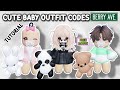 How to become a cute baby  cute baby outfit codes for berry avenue and bloxburg tutorial 2023 