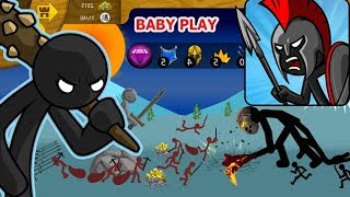 STICKMAN ANIMATION  CUỘC CHIẾN HUYỀN THOẠI - BABY PLAY STICK WAR LEGACY ANDROID GAME 2019 screenshot 1